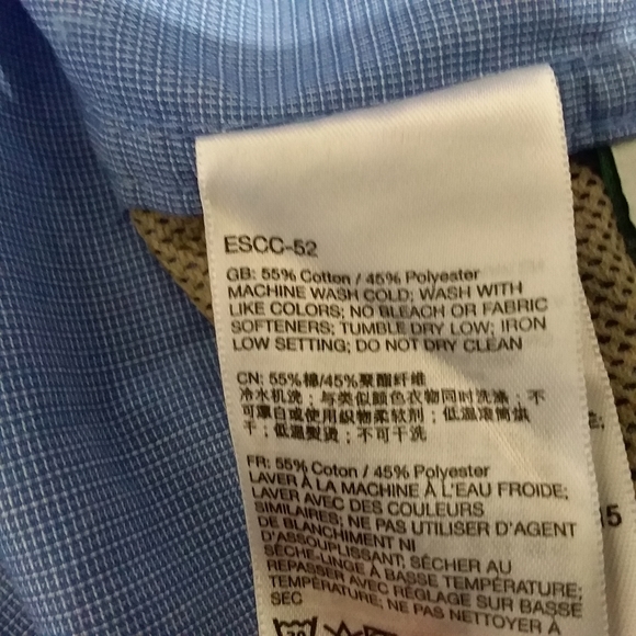 Exofficio Button Front Shirt Vented Long Sleeve Hiking Camping Fishing Checks - Picture 11 of 11